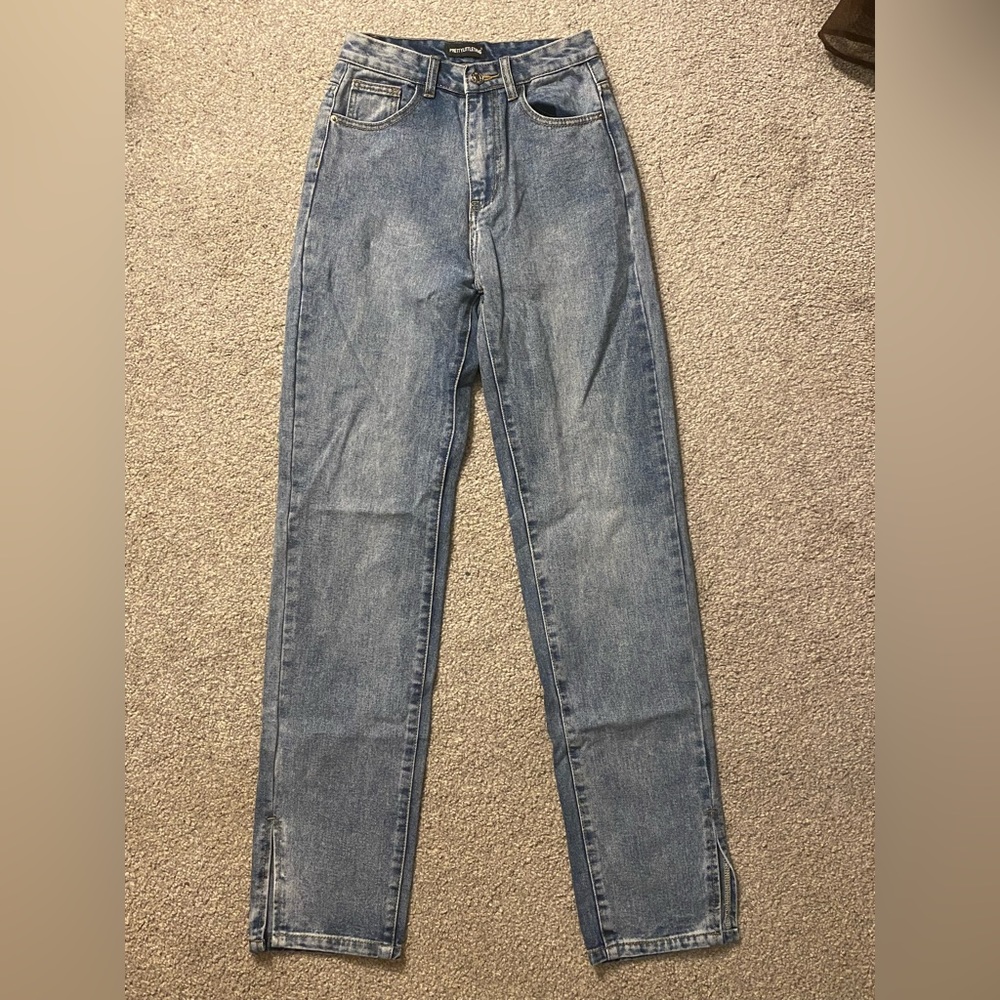 Misguided Split Hem Jeans